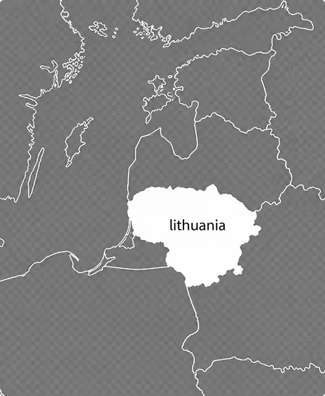 study abroad lithuania map